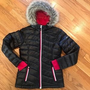 Girls Free Country + Down Coat + Black + Sz Large